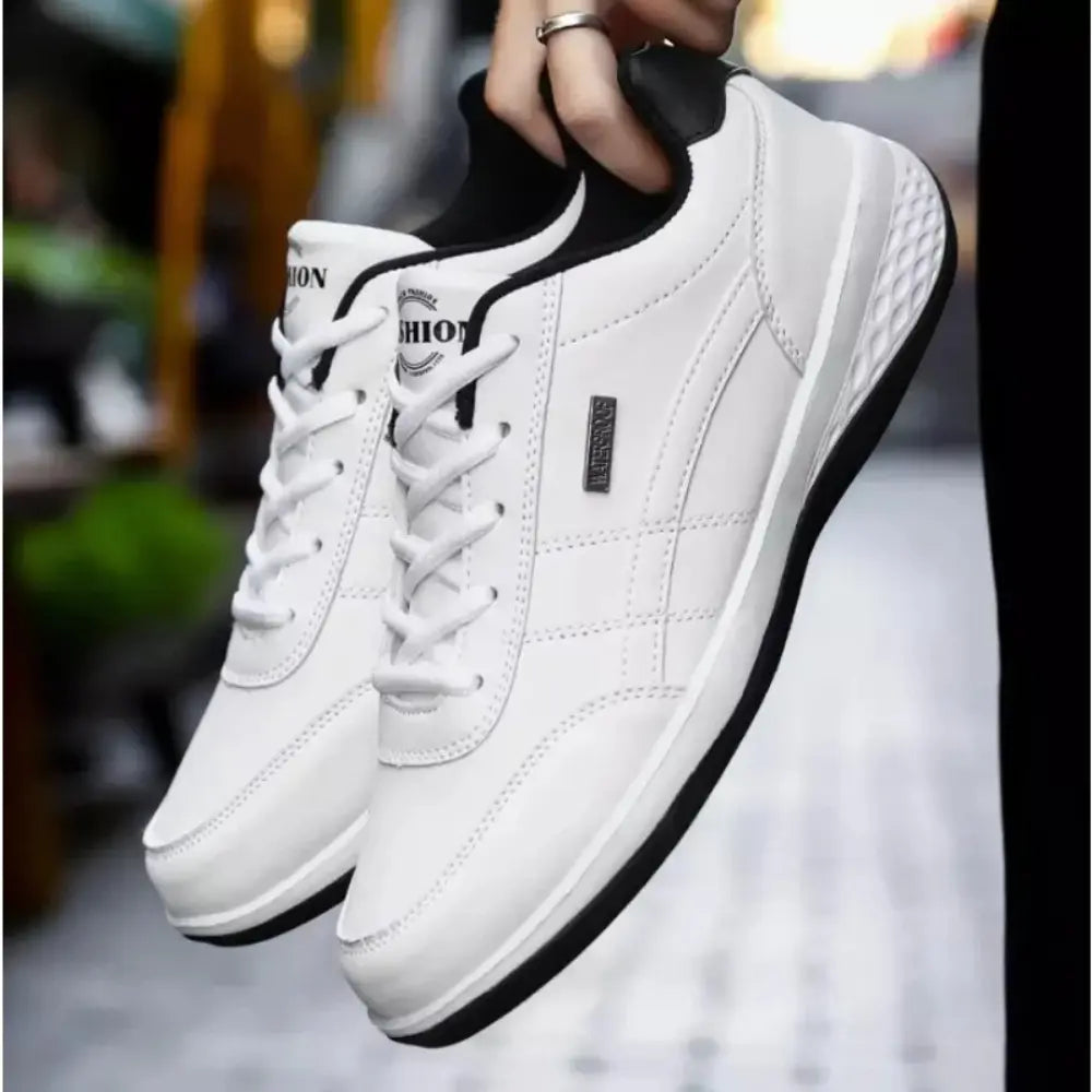 Mens Orthopedic Leather Sneakers Supportive Breathable Durable - BritishMode