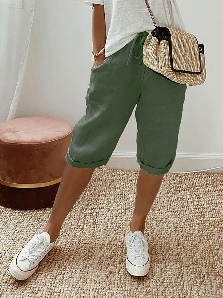 Womens Cotton Summer Shorts Relaxed Fit