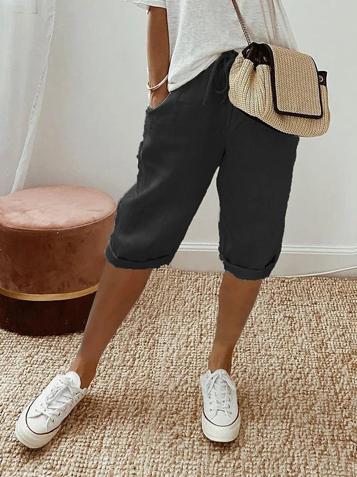 Womens Cotton Summer Shorts Relaxed Fit