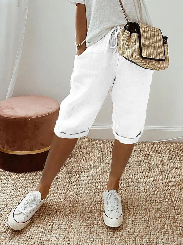 Womens Cotton Summer Shorts Relaxed Fit - BritishMode
