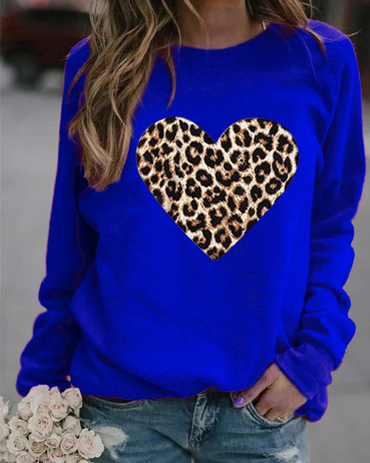 Womens Sweatshirt with Printed Design Relaxed Fit