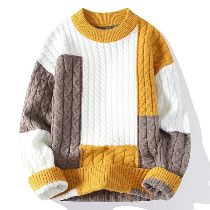 Mens Knit Sweater Crew Neck Classic Fit - BritishMode