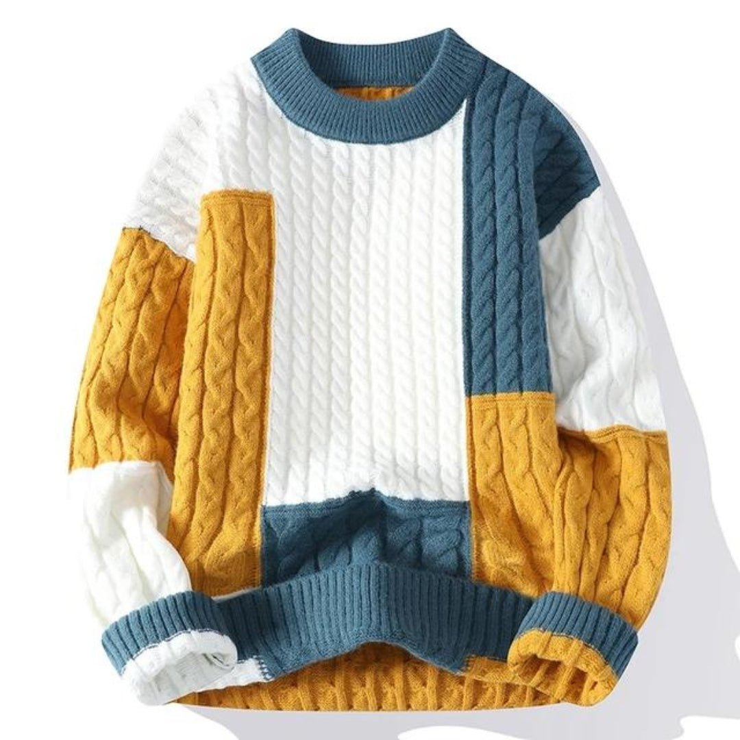 Mens Winter Sweater Wool Blend Regular Fit