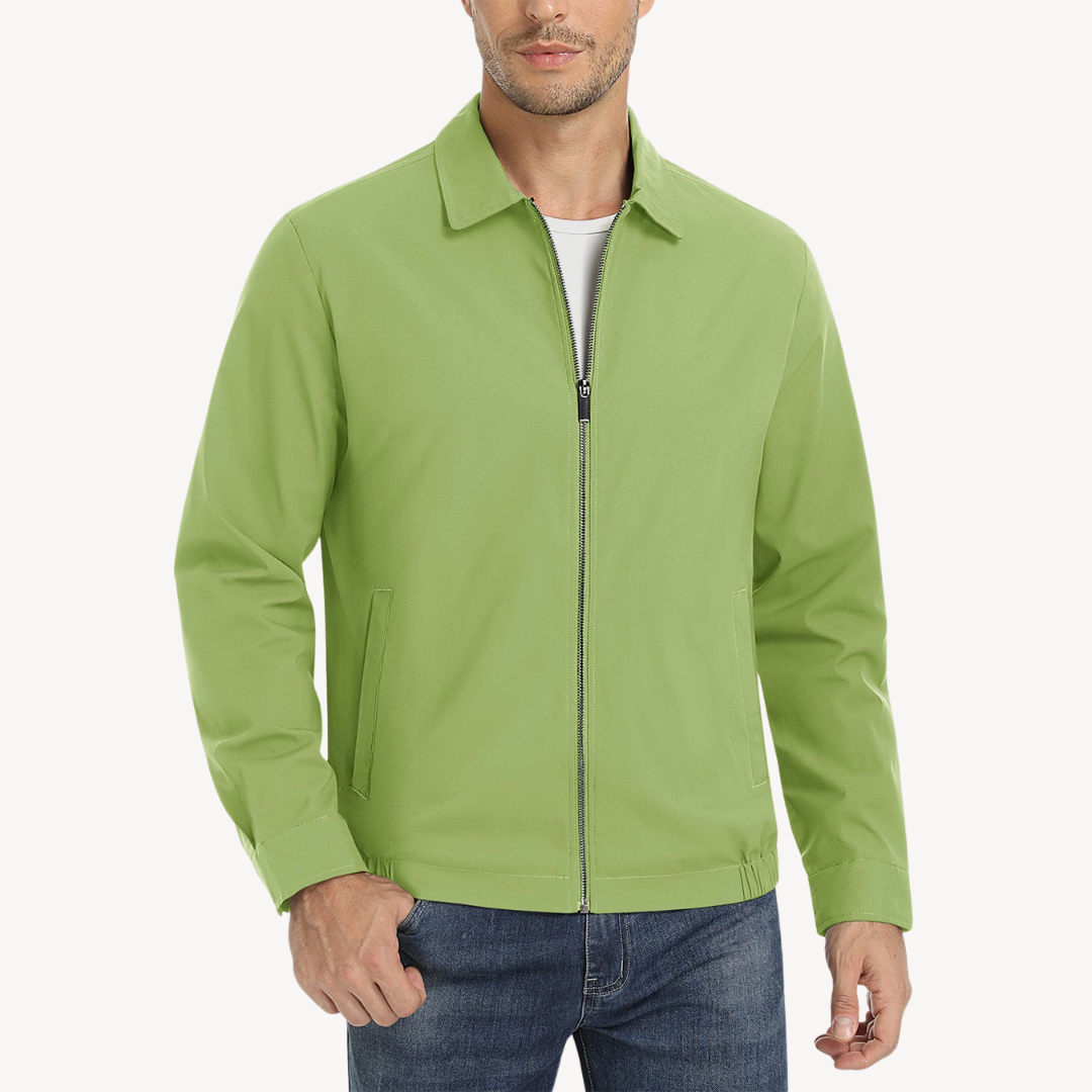 Mens Bomber Jacket Full Zip with Pockets