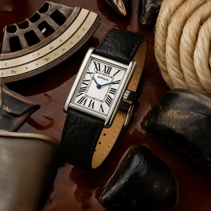 Mens Classic Quartz Watch with Leather Strap