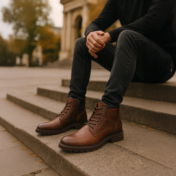 Mens Leather Boots Classic Style