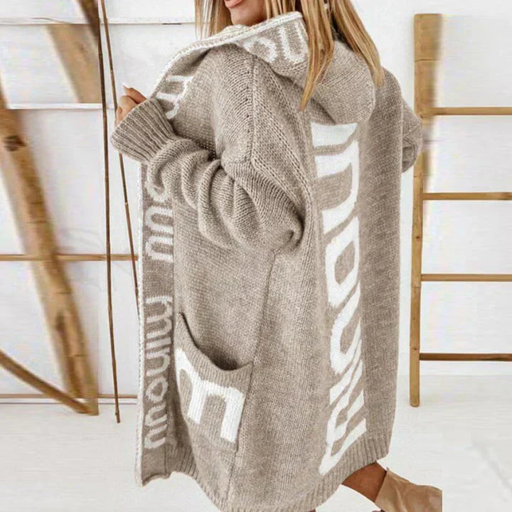 Womens Cozy Cardigan Knit Comfortable Relaxed Fit
