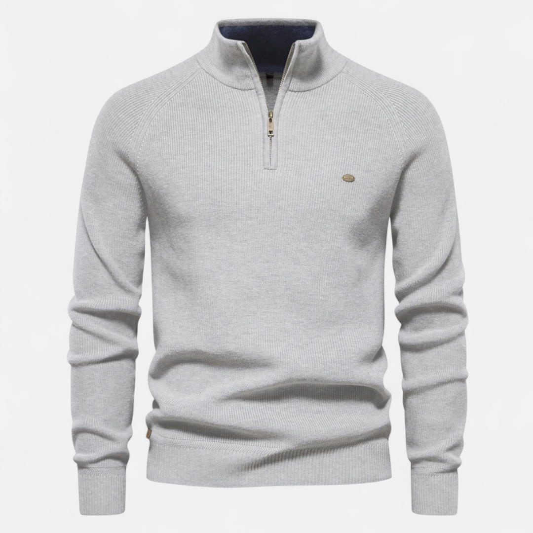 Mens Knit Sweater Crew Neck Cozy Fit - BritishMode