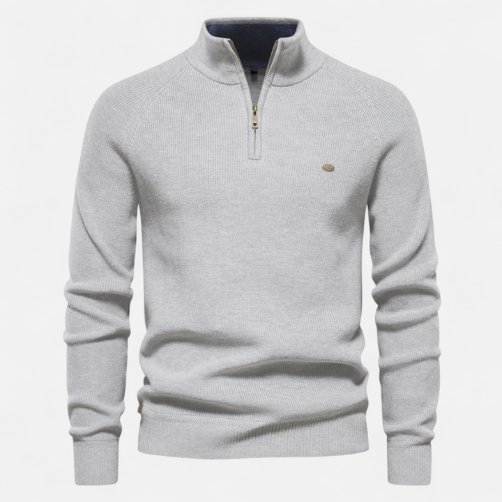Mens Knit Sweater Crew Neck Cozy Fit - BritishMode