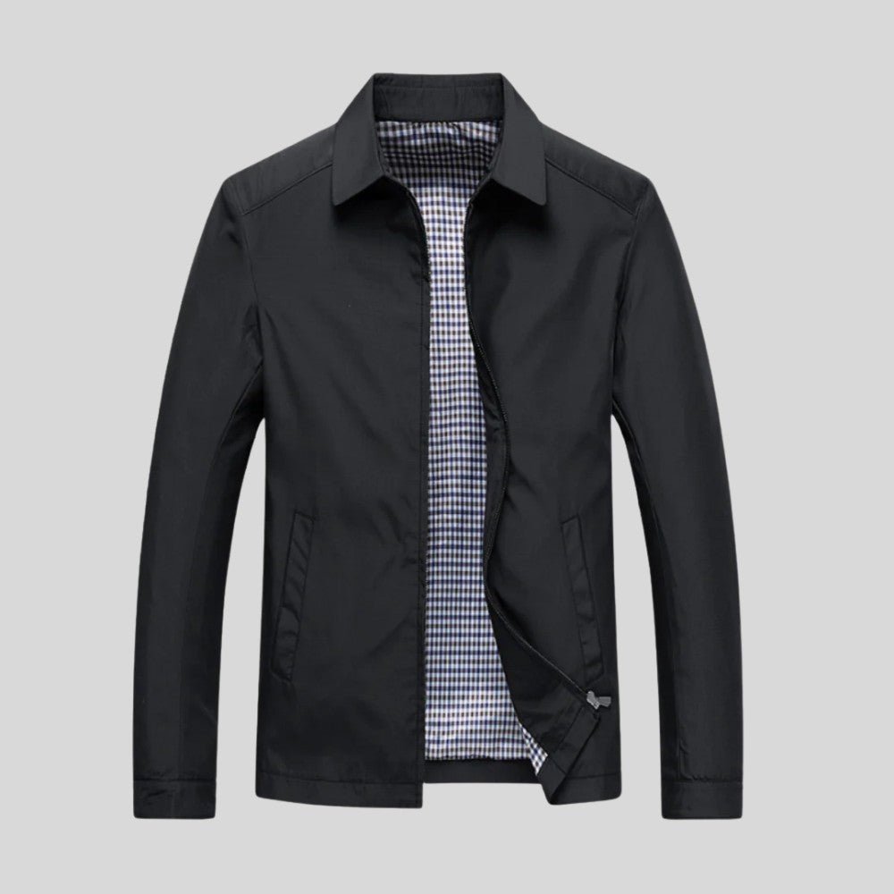 Mens Lightweight Cotton Blend Jacket Relaxed Fit
