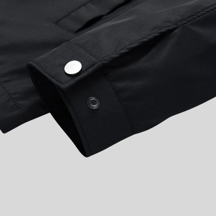 Mens Lightweight Cotton Blend Jacket Relaxed Fit
