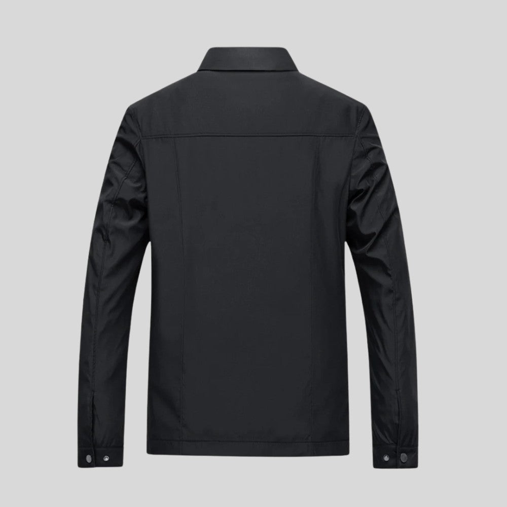 Mens Lightweight Cotton Blend Jacket Relaxed Fit