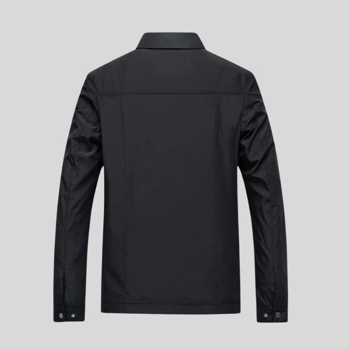 Mens Lightweight Cotton Blend Jacket Relaxed Fit