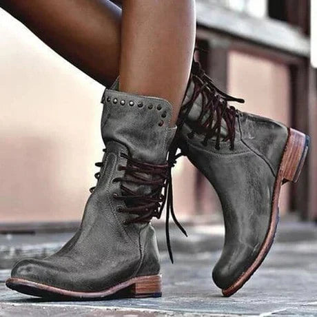 Womens Boots Elegant Leather Ankle Fit