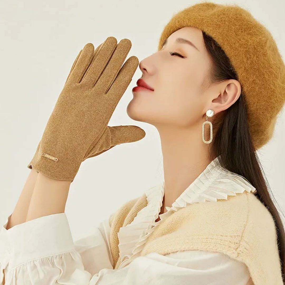 Unisex Suede Gloves Classic Versatile Fit