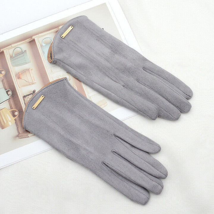 Unisex Suede Gloves Classic Versatile Fit