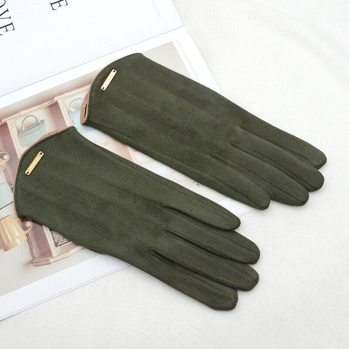 Unisex Suede Gloves Classic Versatile Fit