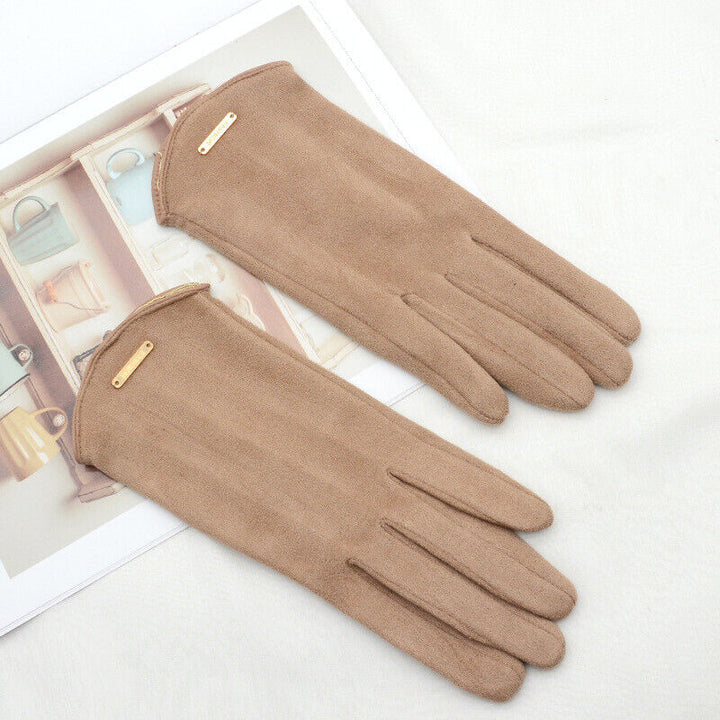 Unisex Suede Gloves Classic Versatile Fit