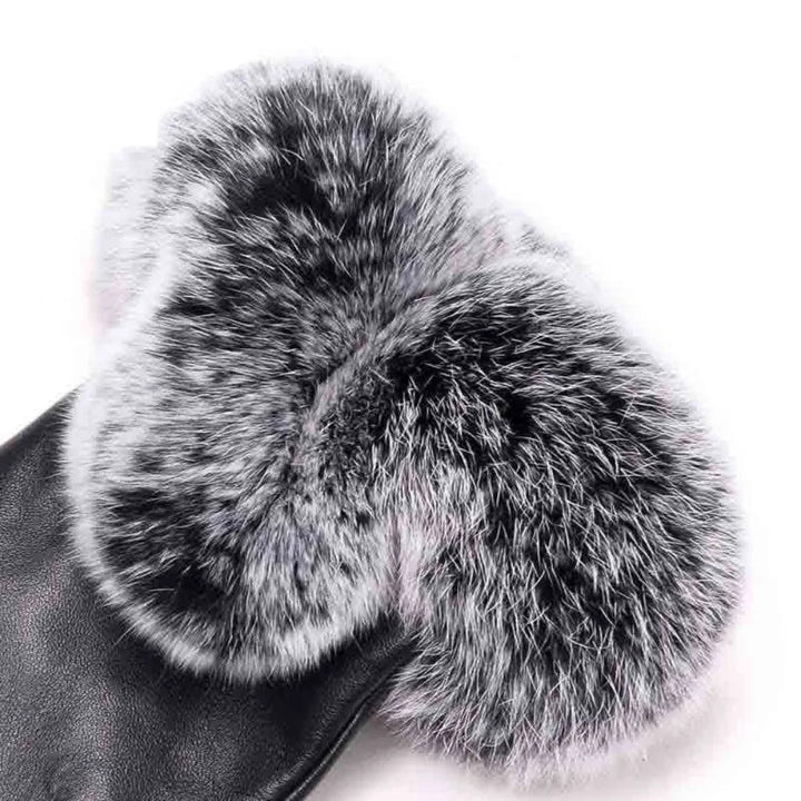Womens Leather Gloves Stylish Warm Fit