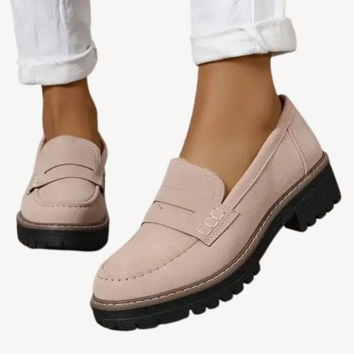 Womens Orthopedic Loafers Chunky Sole Comfortable Fit