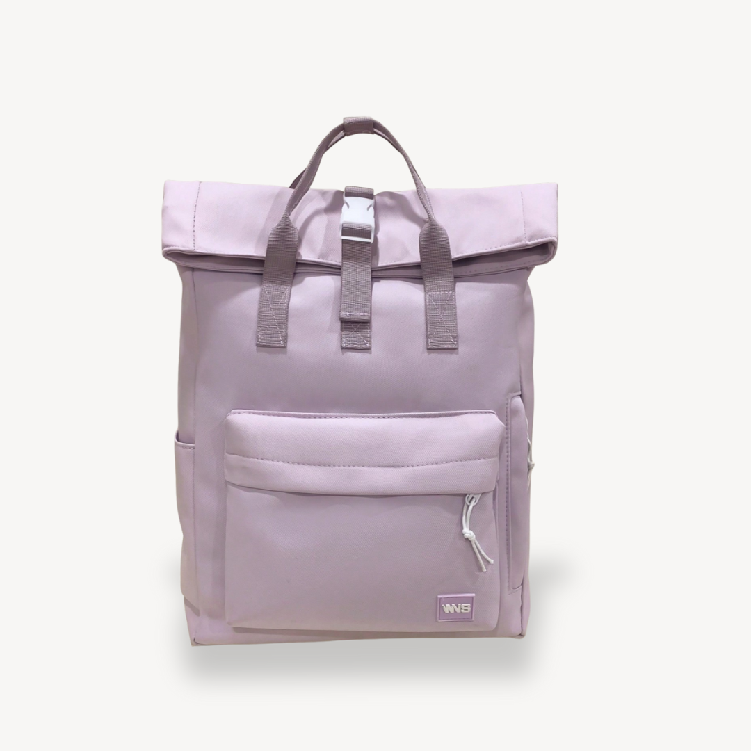 Womens Roll Top Backpack Polyester Durable