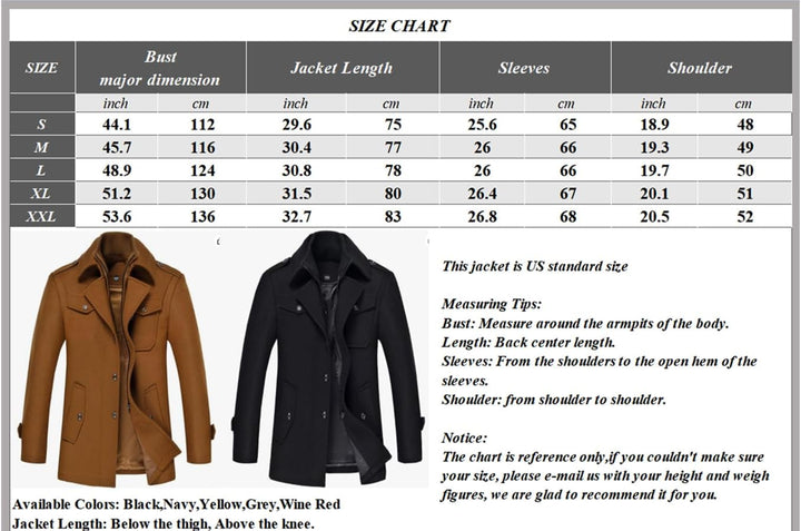 Mens Classic Wool Blend Blazer Regular Fit