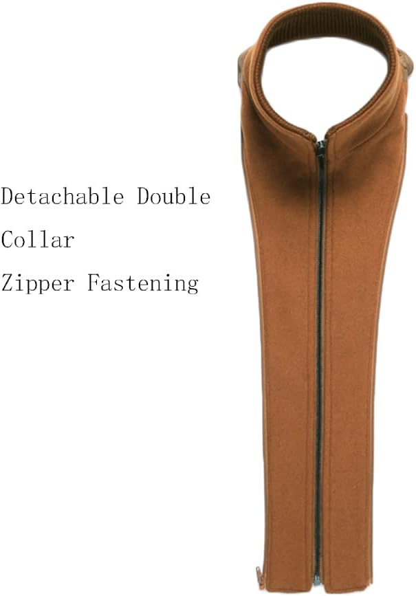 Mens Wool Blend Peacoat Quilted Lining Hidden Bib