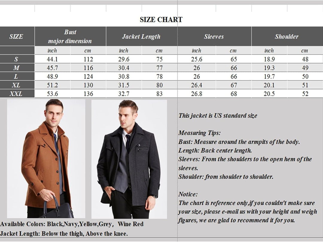 Mens Classic Wool Blend Blazer Regular Fit