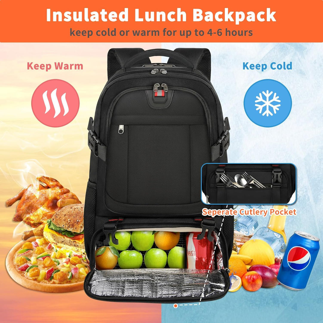Unisex Travel Backpack with USB Charging Port Extra Large Capacity