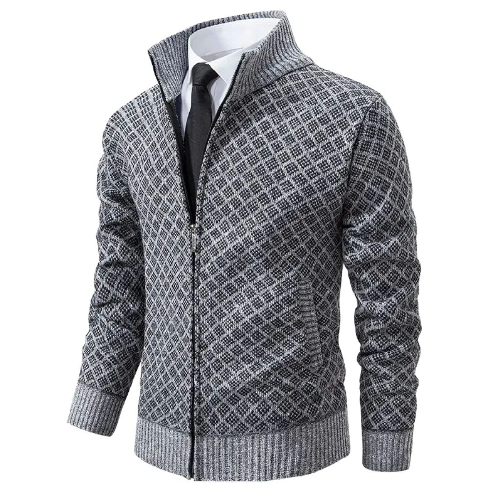 Mens Knitted Jumper Wool Blend Regular Fit - BritishMode