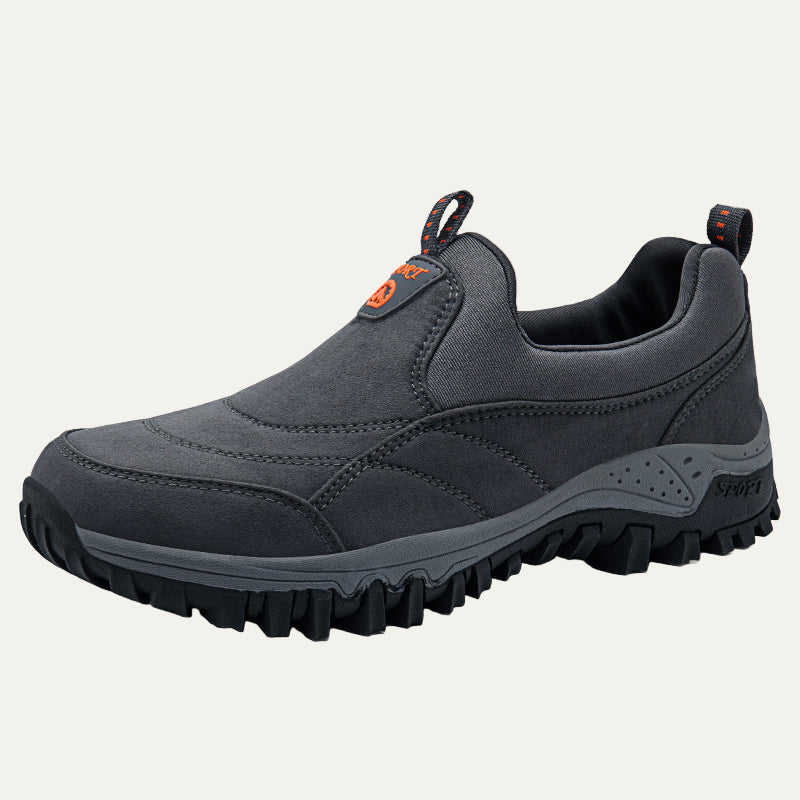 Mens Outdoor Hiking Sneaker Slip-On Rugged Design