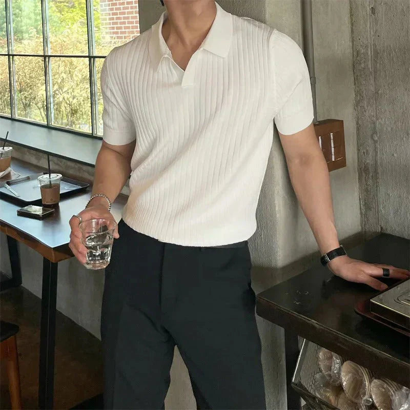 Mens Polo Shirt Slim Fit Cotton Classic Style - BritishMode