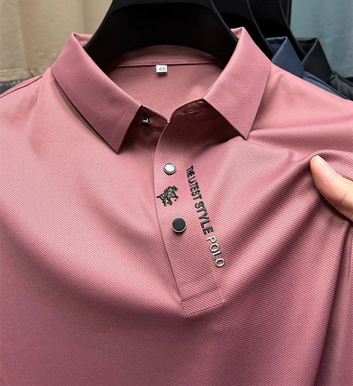 Mens Polo Shirt Cotton Smooth Fit