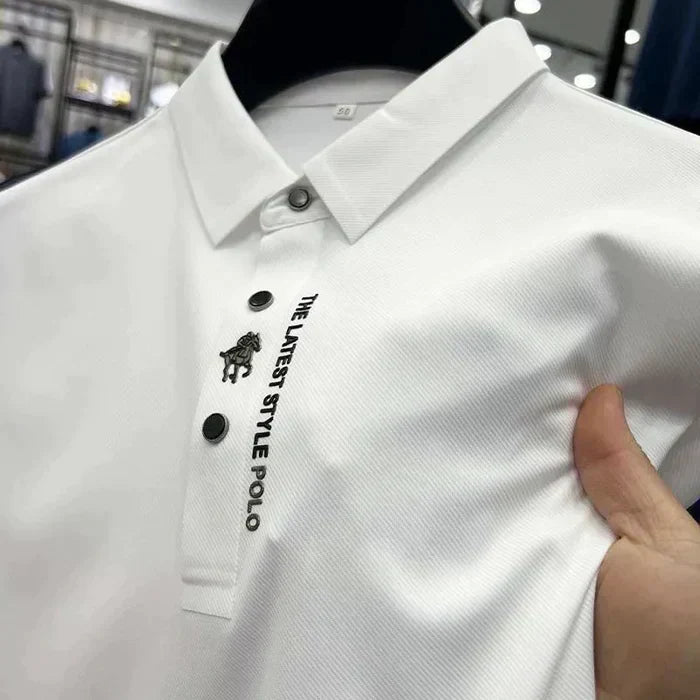 Mens Polo Shirt Cotton Smooth Fit