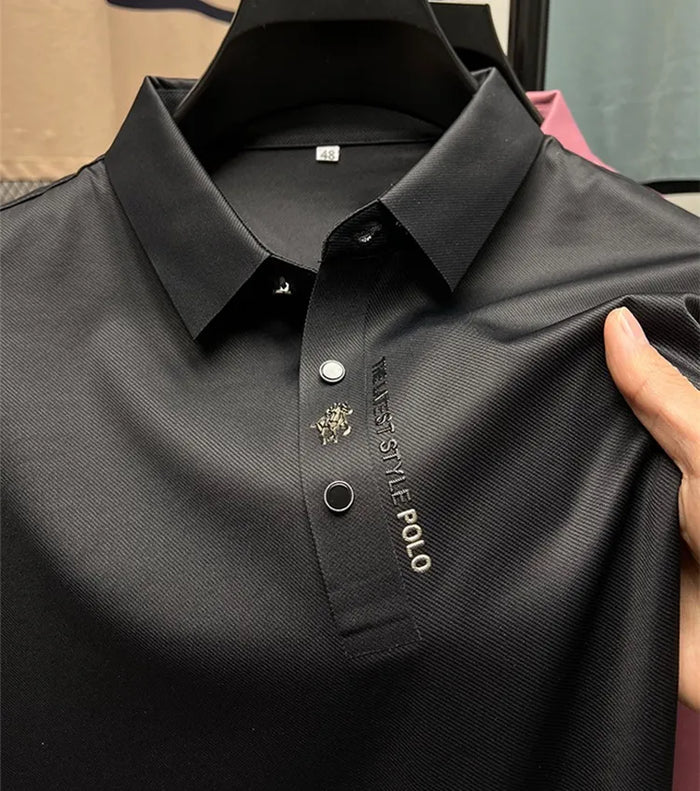 Mens Polo Shirt Cotton Smooth Fit