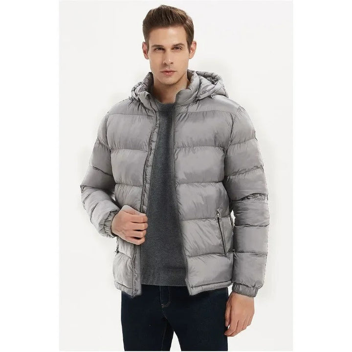 Mens Padded Hoodie Jacket Classic Fit