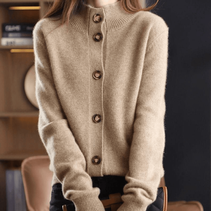 Womens Cashmere Cardigan Soft Knit Sweater Comfortable Fit