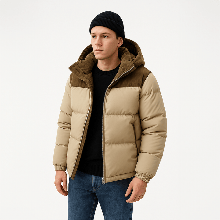 Mens Puffer Jacket Insulated Lightweight Warm