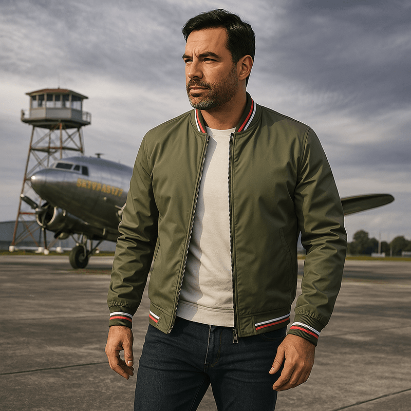 Mens Bomber Jacket Classic Fit