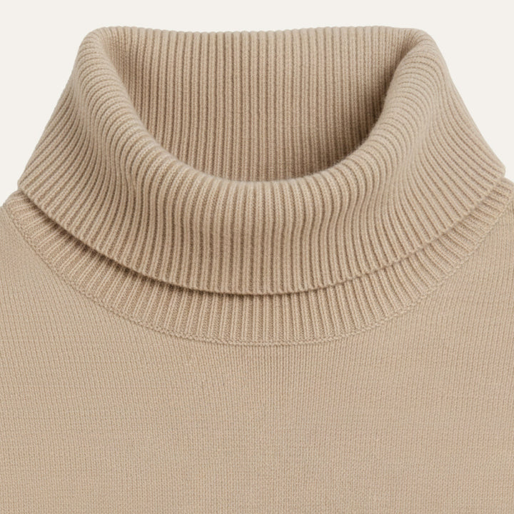 Mens Knit Sweater Classic Turtleneck Fit