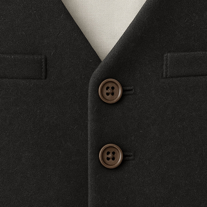 Mens Vintage Suit Vest Button-Up Elegant Fit