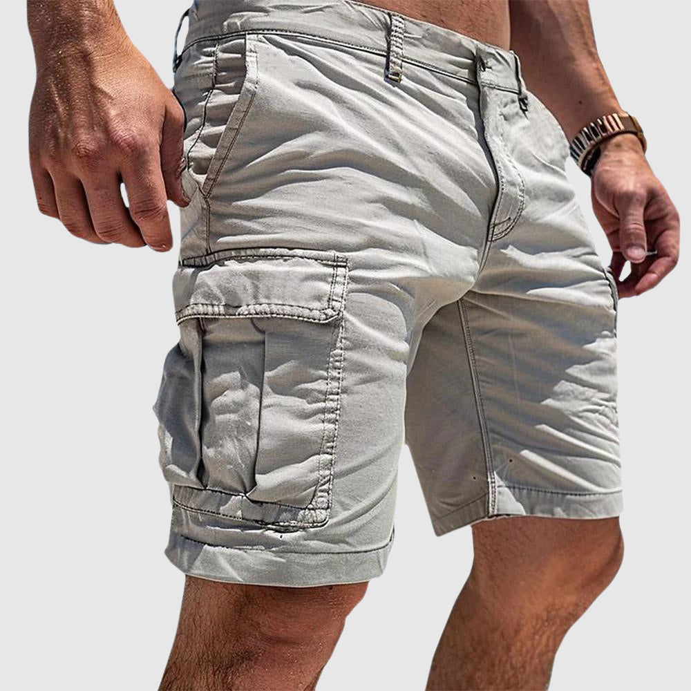 Mens Cargo Shorts Cotton Casual Knee Length - BritishMode