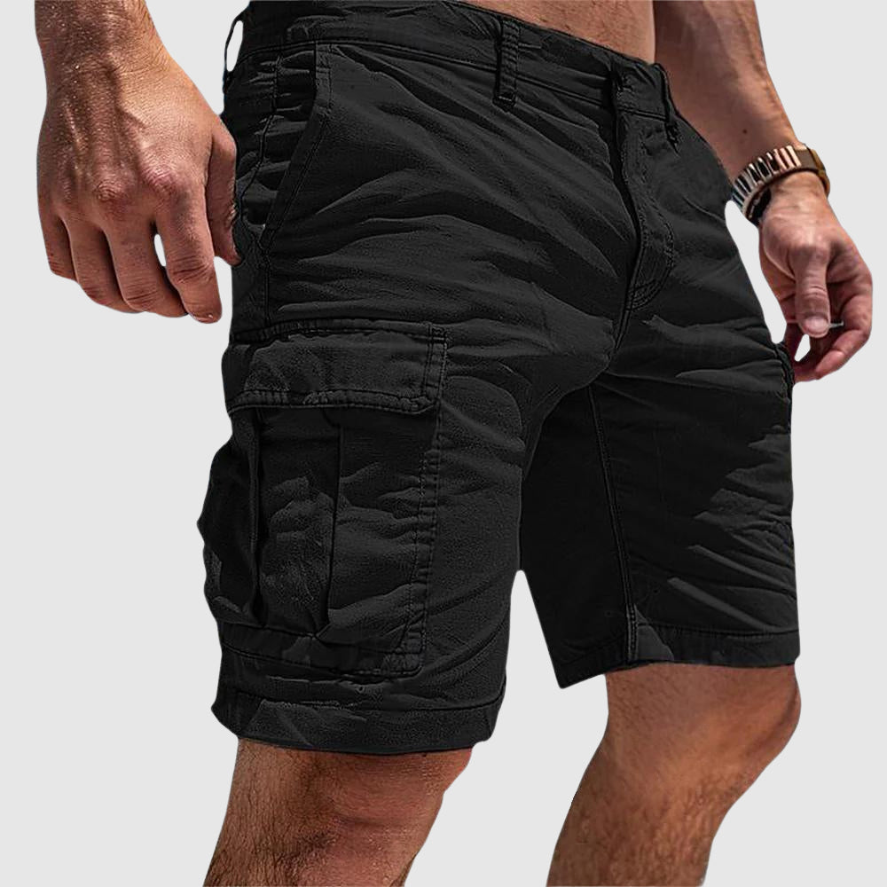 Mens Cargo Shorts Cotton Casual Knee Length