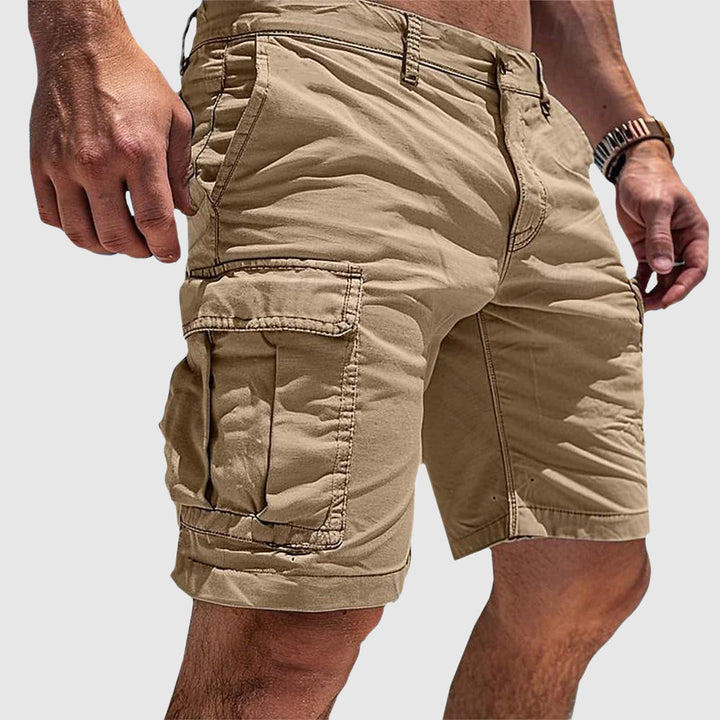 Mens Cargo Shorts Cotton Casual Knee Length