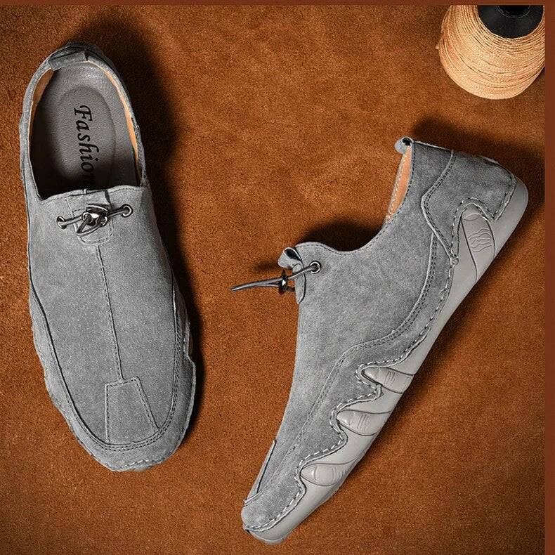 Mens Orthopedic Casual Slip-On Boat Shoes