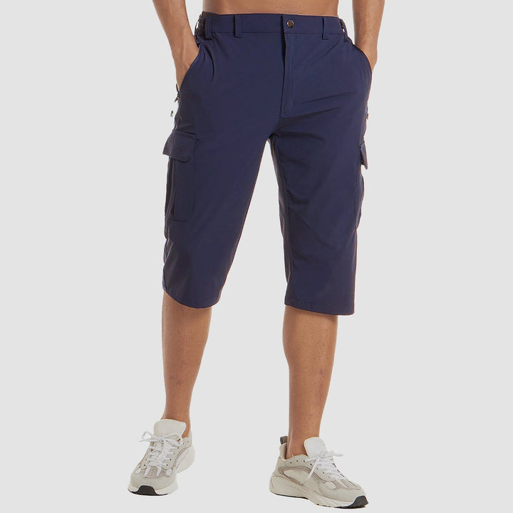Mens Cargo Shorts Casual Knee Length Pockets - BritishMode