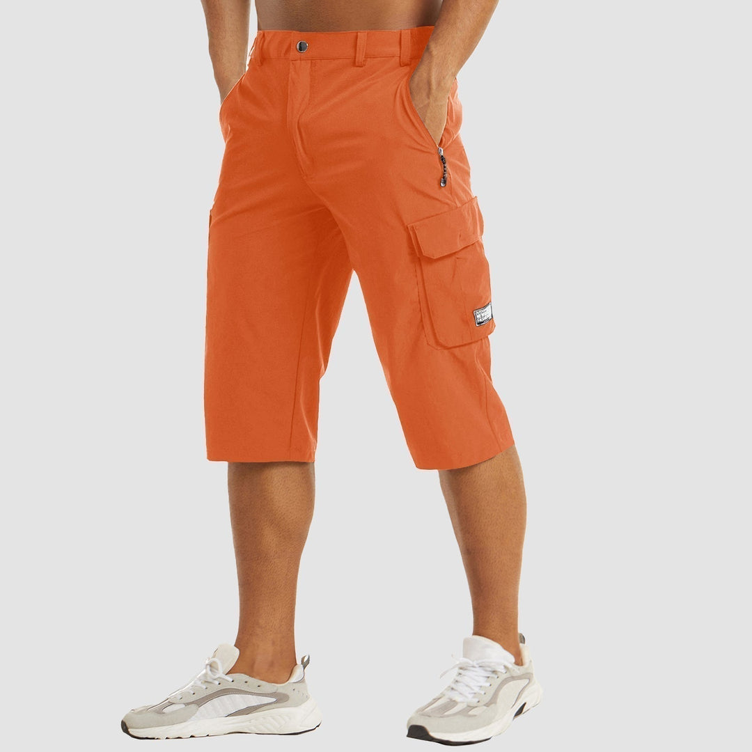 Mens Cargo Shorts Casual Knee Length Pockets