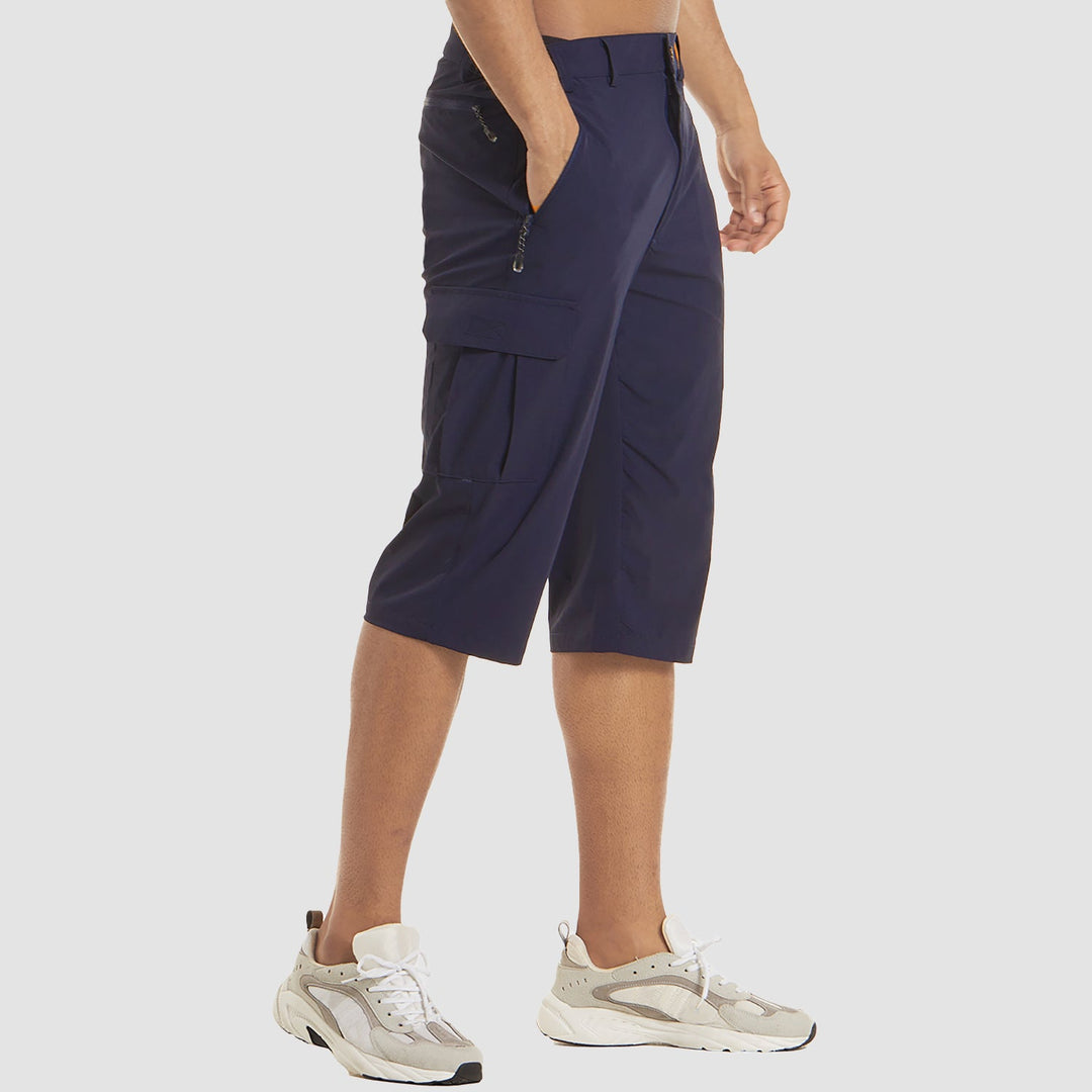 Mens Cargo Shorts Casual Knee Length Pockets