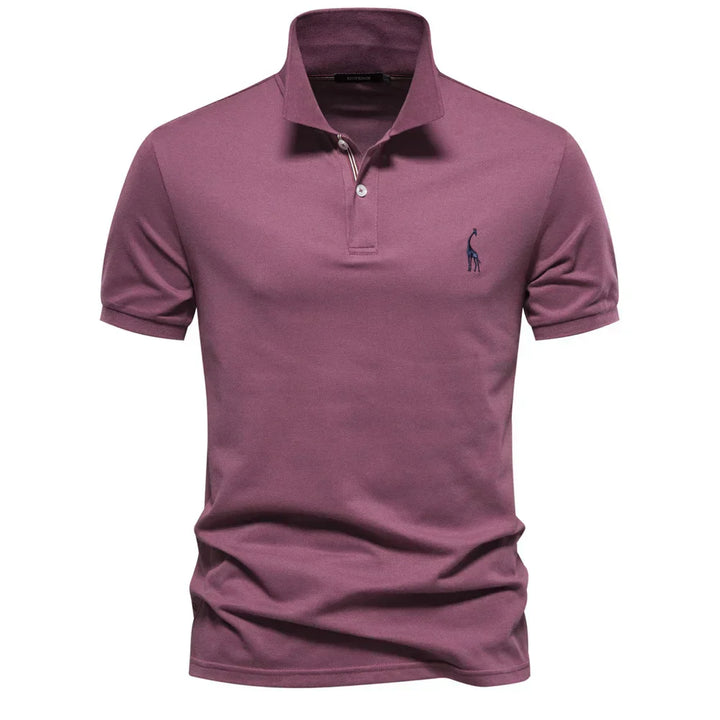 Mens Polo Shirt Short Sleeve Button Front - BritishMode
