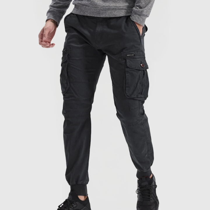 Mens Slim Fit Cargo Pants with Pockets Casual